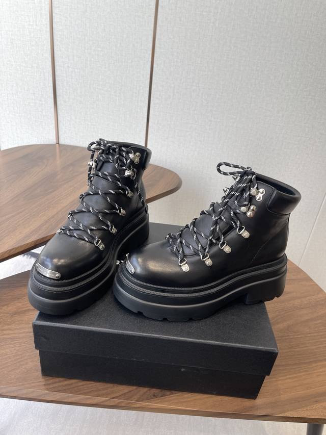 Alexander Wang 25Ss New Lace-up Platform Ankle Boots (Ddd) These Alexander Wang