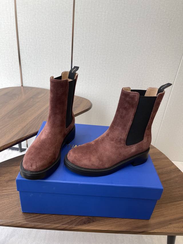 Stuart Weitzman Autumn/Winter New Ankle Boots, Top-Tier Version, Classic and Sim