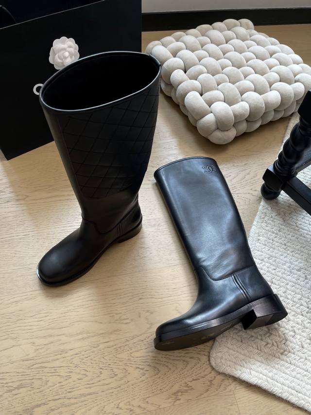 Chanel 25K Classic Rider Boots! Top-tier version! Early release! upper and linin
