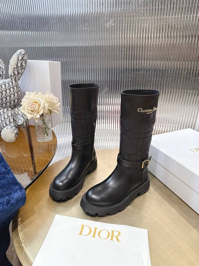 Top-quality Dior CD Fall/Winter Retro Work Boots, Lace-up, Comfortable, Stylish,