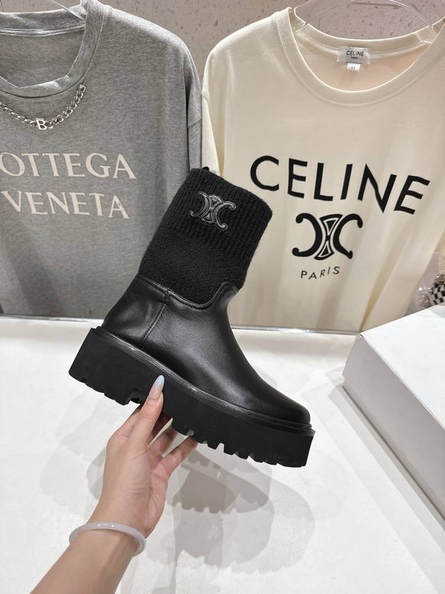 Celine's new autumn/winter knit ankle boots, Lisa's super popular retro Arc de T