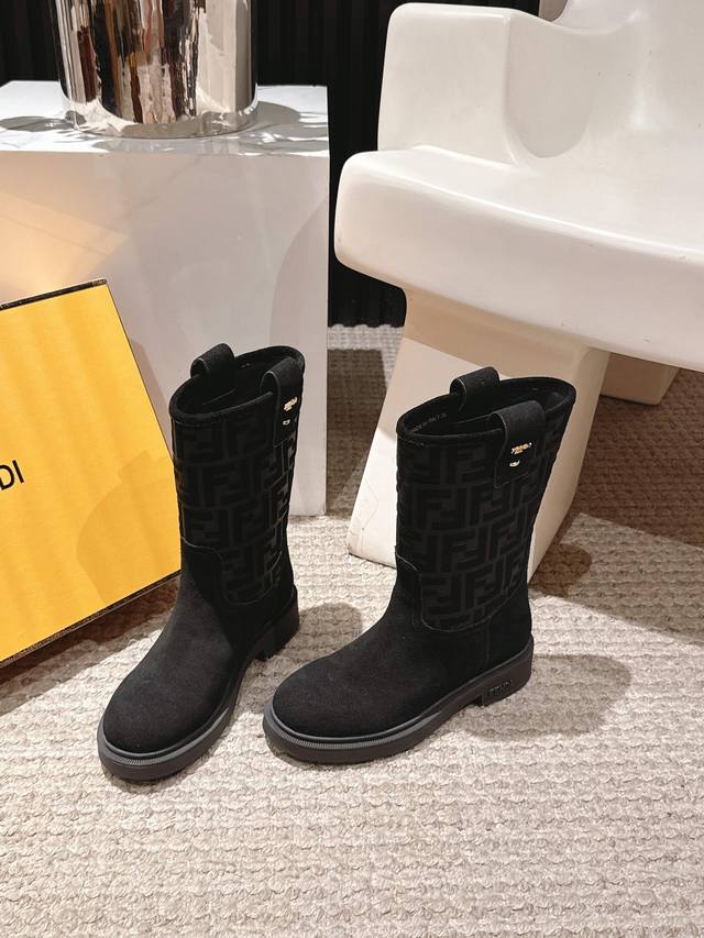Fendi 25 New Autumn/Winter Short Boots, High Boots, Riding Boots Yyds