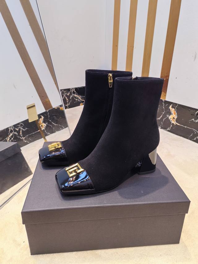 Factory direct, * Balmain 2026 Spring Newest Runway Fashion High-Heeled Ankle Bo