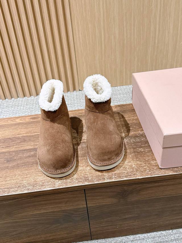 Miu Miu New Furry Boots ~ A Warm Choice for Sweet and Cool Girls in Winter These