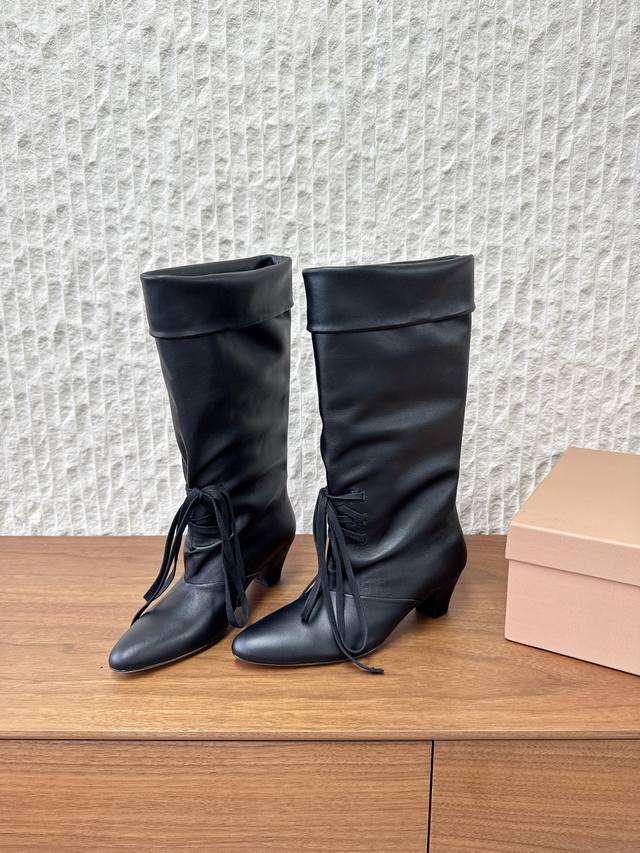 G199 London Flat Niche Trendy Brand 25Ss Autumn/Winter New Kitten Heel Slouch Bo