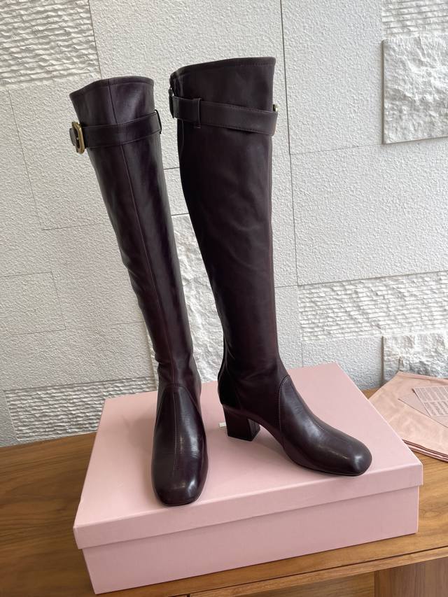 Top-tier version: Ankle boots/knee-high boots by Miu Miu (Miumiu 25Ss Fall/Winte
