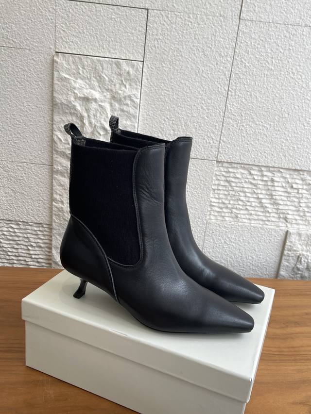 Top Version: Brunello Cucinelli 2025 Autumn/Winter New Square Toe Stiletto Heel