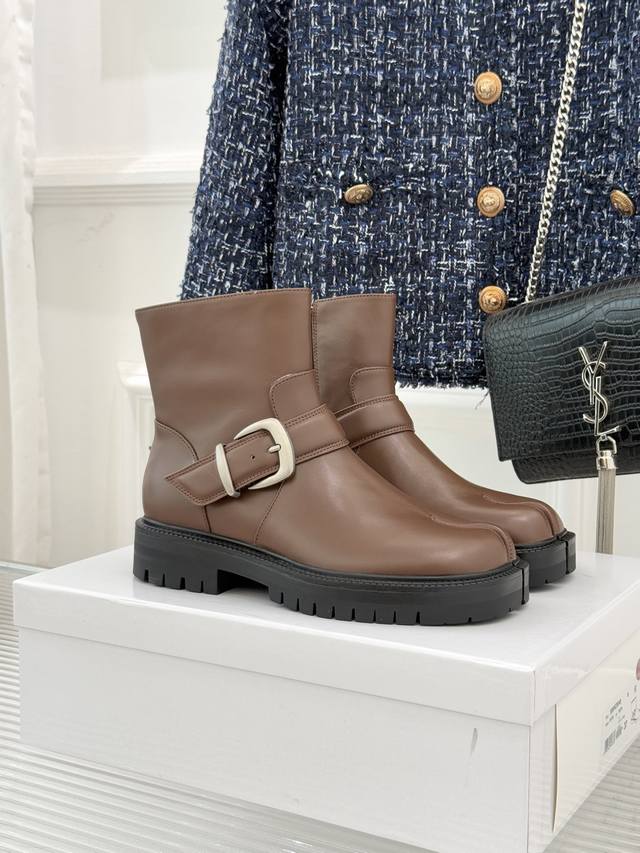 Ankle Boots & Long Boots Maisonmargiela Mm6 Classic Retro Belt Buckle Split Toe