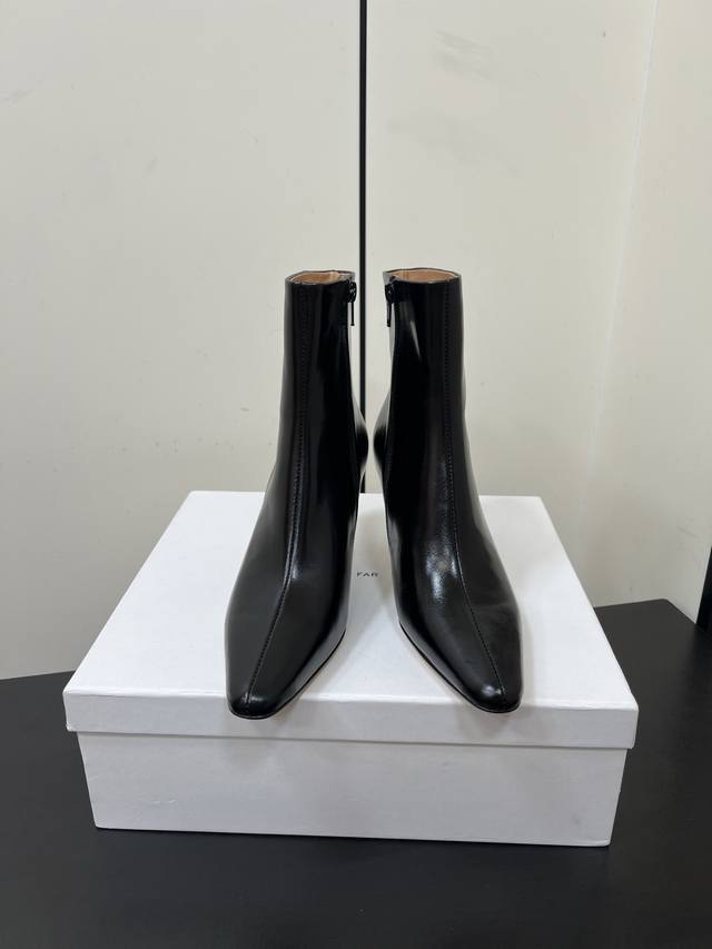 Byfar25Ss Autumn/Winter New Arrival: Elegant Full Leather Kitten Heel Ankle Boot