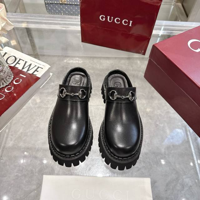 Women's Mule Shoes with Horsebit Buckle Horsebit pays homage to the brand's eque