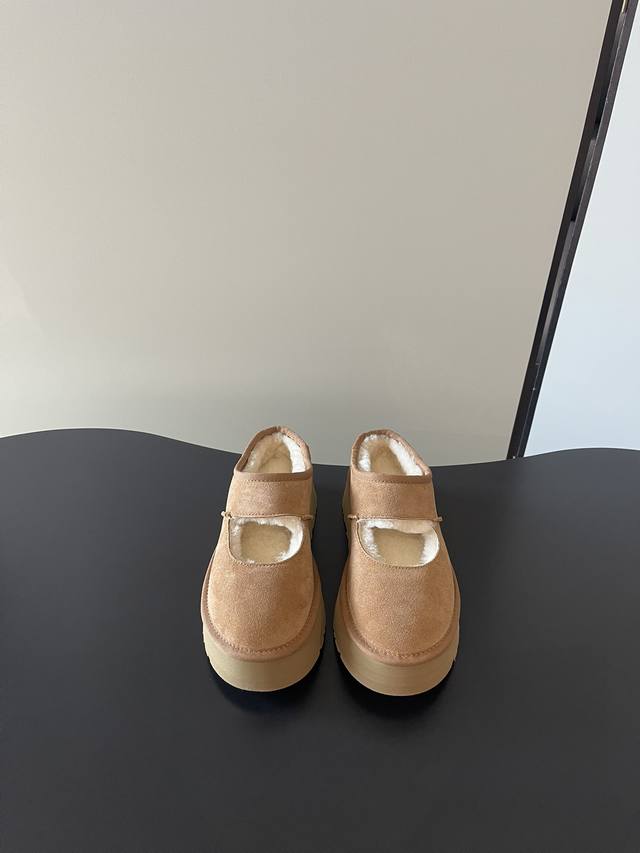 Ugg 7612 Latest Mary Jane Thick-Soled Super Wool Anti-Slip Ski Boots Top Quality