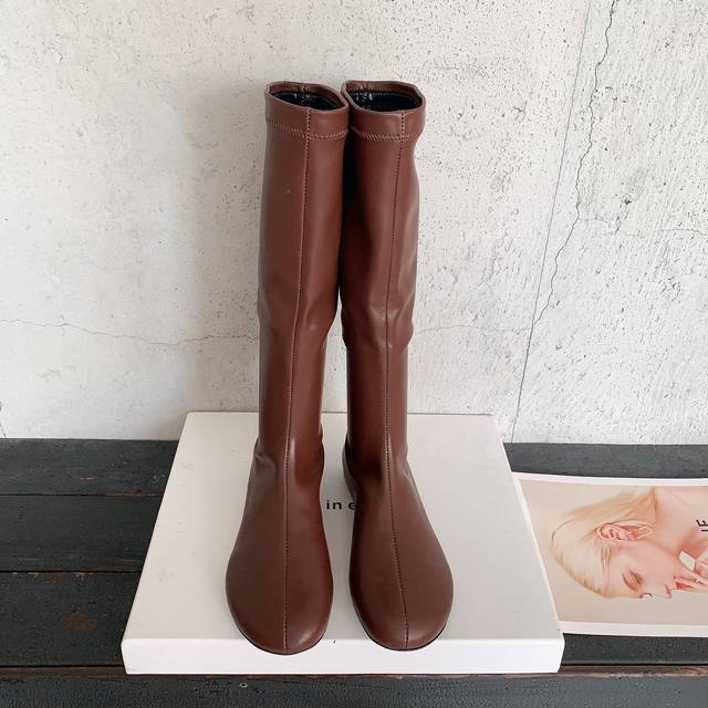 Carven Paris runway style stretch boots, the Carven boots that were all the rage