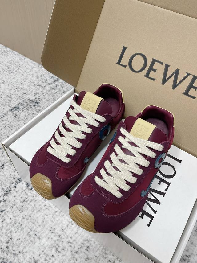 Top-tier version: Loewe Ballet Runner 2.0 couple's style ballet casual sports sh
