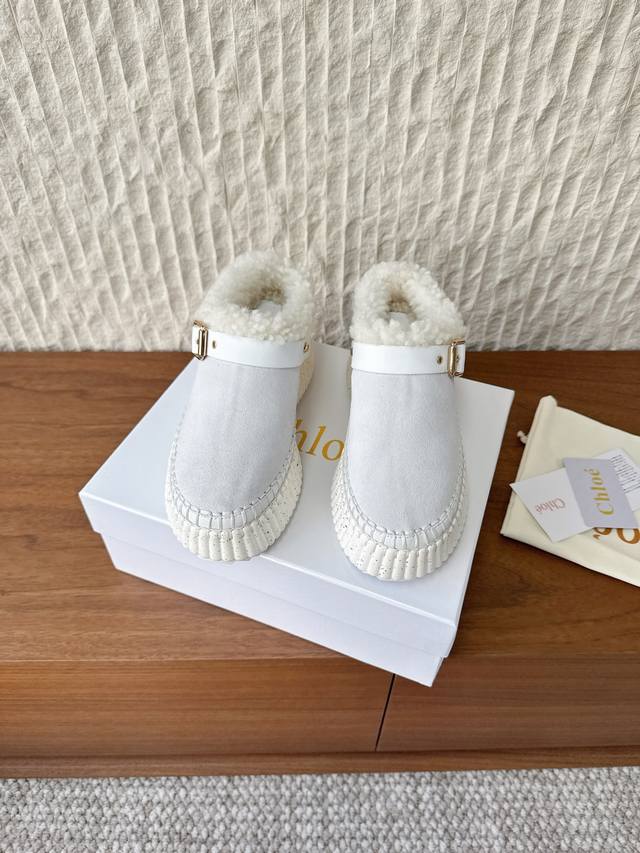 G739 Chloe 25Ss Autumn/Winter New Thick-Soled Birkenstock Slippers. Hand-stitche