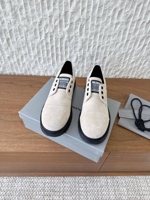 G259 Men's Size +10 Balenciaga 25Ss Autumn/Winter New Style Faux Lace-up Couple