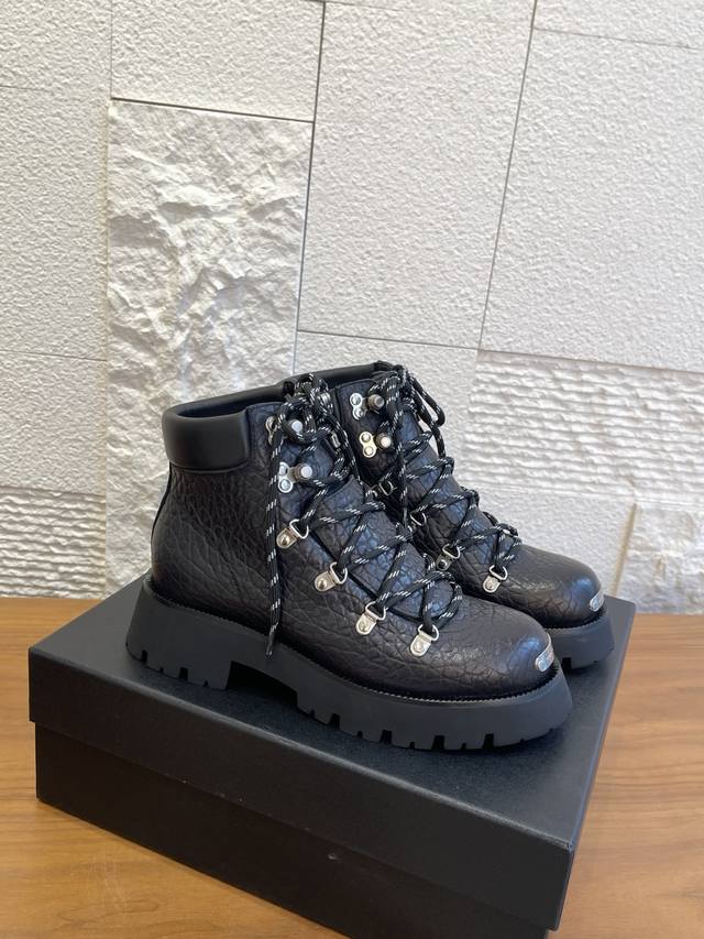 Top Version: Alexander Wang 25Ss Autumn/Winter New Retro Lace-up Platform Ankle