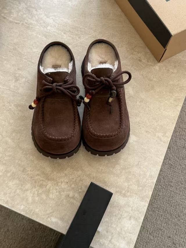 Trendy new autumn/winter potato wool slippers, retro acrylic accessories Super c