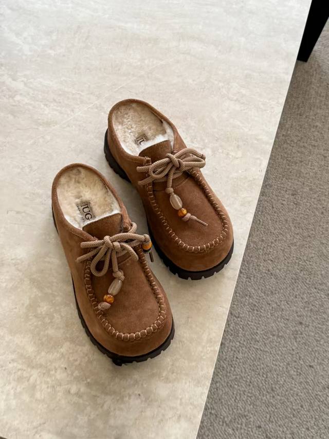 New Autumn/Winter Potato Wool Slippers, retro acrylic accessories Super cute and