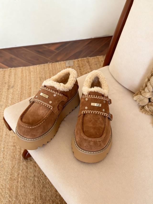 Sugarsu Snow Boots, Tian Xiwei's Style, New Autumn Platform Thick-Soled Casual S