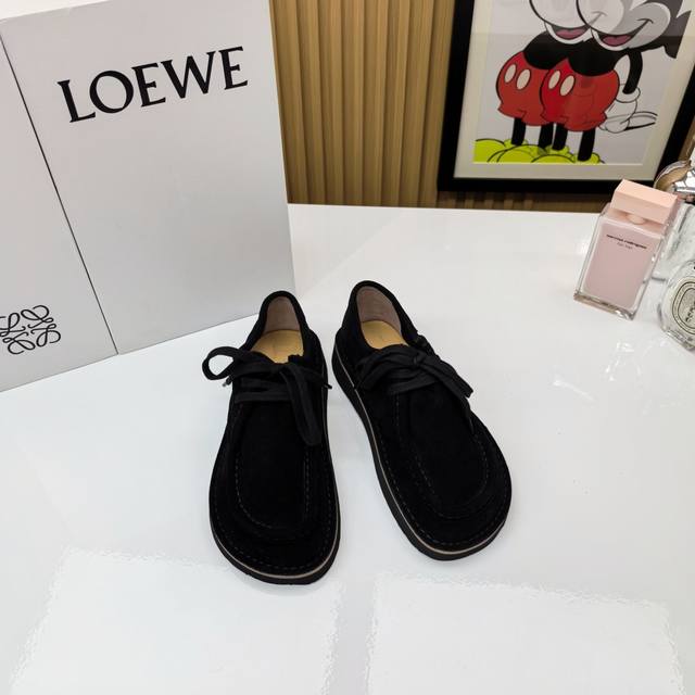 High-quality men's 2025 Loewe vintage kangaroo shoes (couple style) Loewe