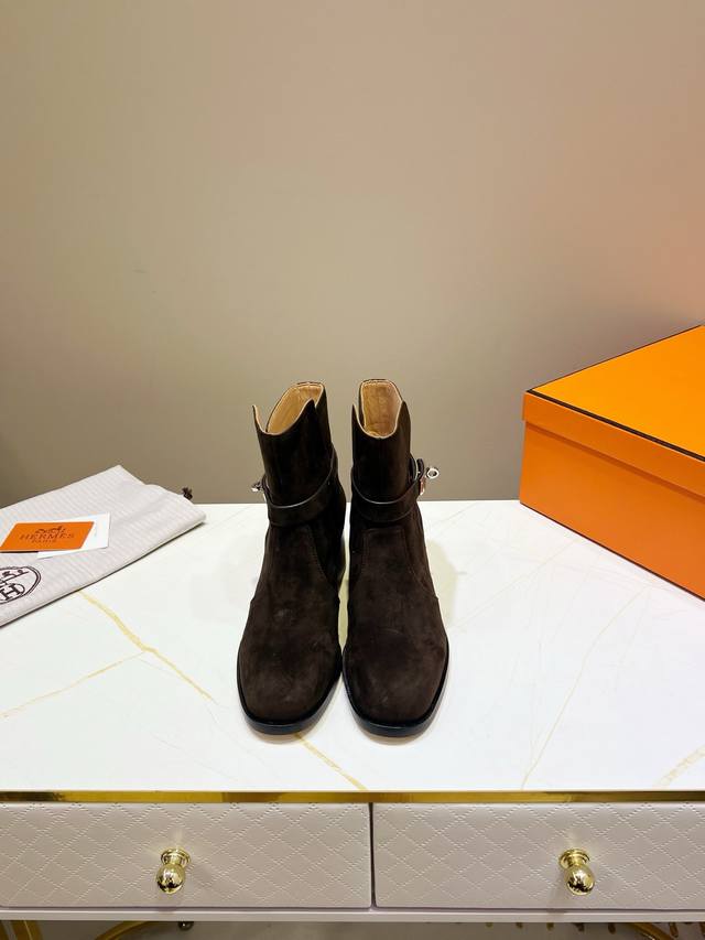 Factory Price: Hermes Ankle Boots, Top-Tier Version! Original Development. Upper