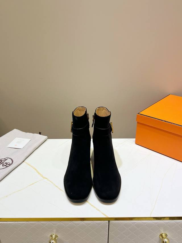 Factory Price: Hermes classic ankle boots, top-tier version! Original developmen