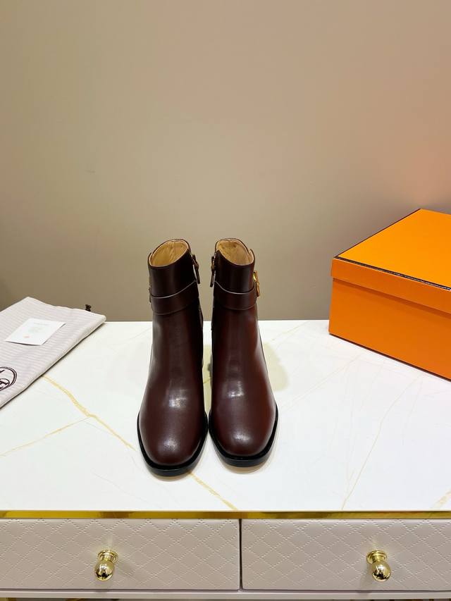 Factory Price: Hermes classic ankle boots, top-tier version! Original developmen