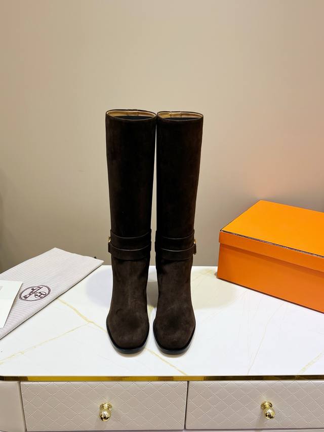 Factory Price: Hermes classic long boots, top-tier version! Original development