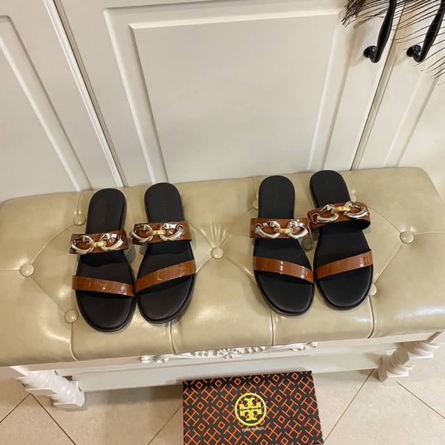 Factory direct price, genuine leather outsole, custom-made Tory Burch new style,