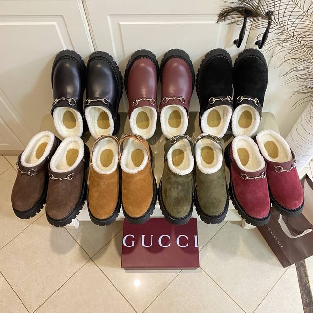 Factory Price P, High-Quality Gucci New Style, Two Ways to Wear, Cowhide Suede U