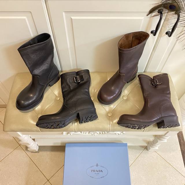 Factory Price P, Prada new Martin boots, riding boots, eco-friendly vegetable ta