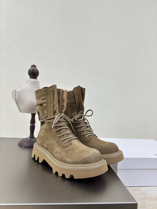 Hiking Boots JW Designer Brand Women's Shoes Top Layer Suede Genuine Leather wit