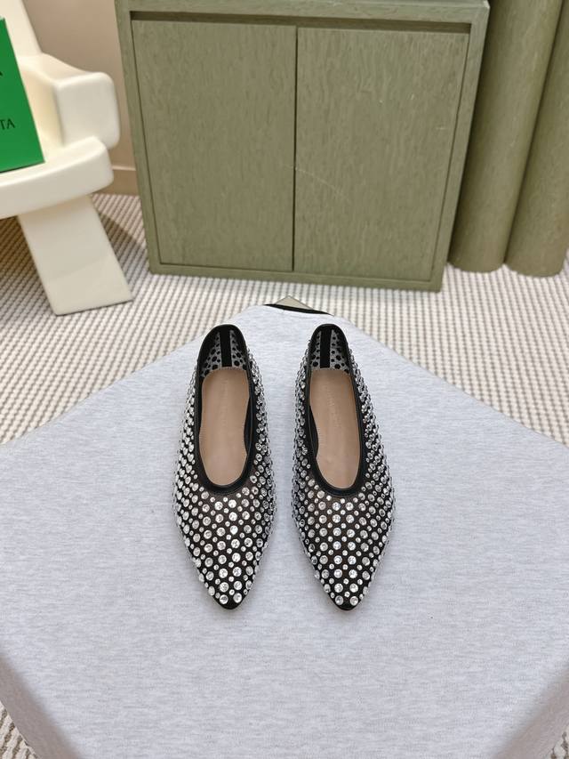 High-quality import | D1127 Bottega Veneta Sofia series women's flat pointed-toe