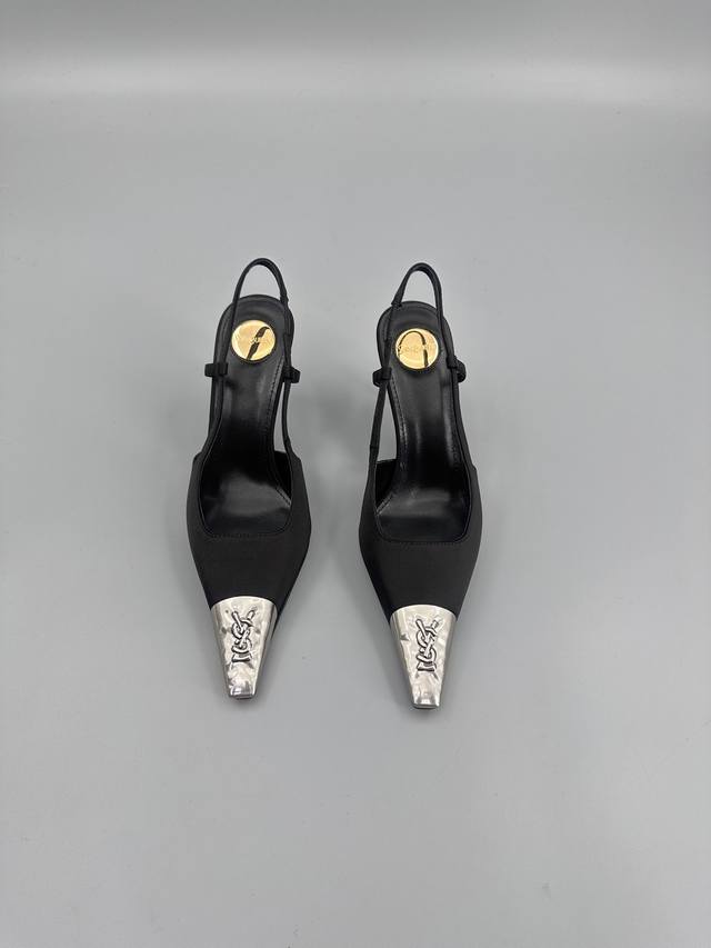 2025 New Saint Laurent YSL Metal Toe Decoration Sexy and Exquisite Collector's E