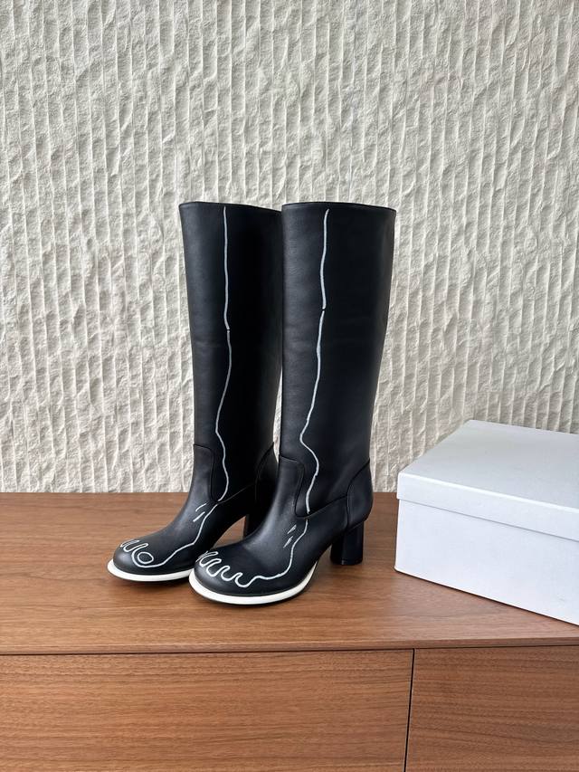 Graffiti Style G129 The Row Niche Trendy Brand 25Ss Autumn/Winter New High-Heele