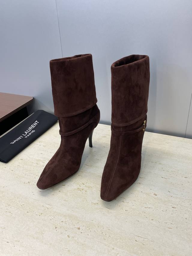 Factory Price P Saint Laurent 2025 Fall/Winter New Martin Women's Boots YSL Logo