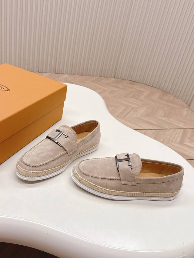 Women's 38-41, Men's 39-46. High-end version Tods latest biscuit shoes with hemp