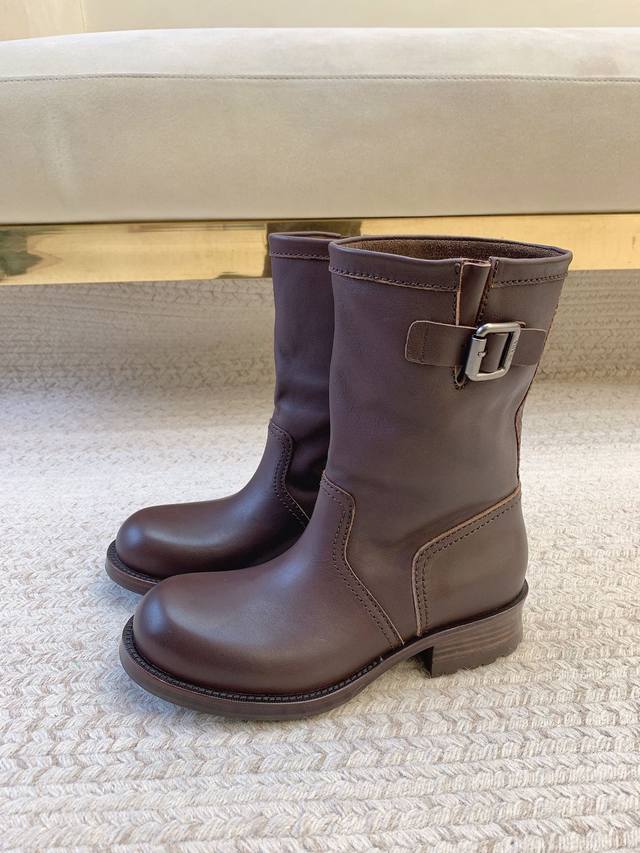 Prad*Ss25 New Denim Ankle Boots Original Last Top Quality Material Upper: Import