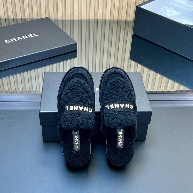 Genuine wool, high-volume sales, no bargaining. Chanel Teddy Mule Slippers/Loafe