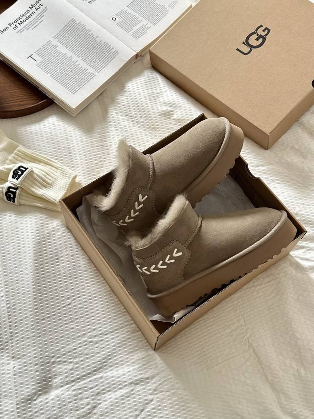 Thick-soled wool snow boots I especially love wool knitting this year Thick sole