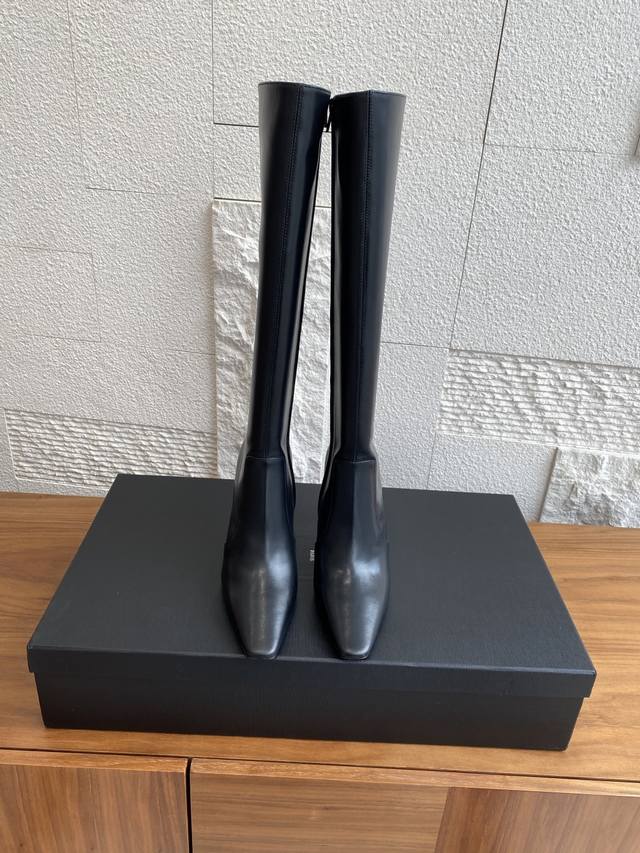 Top Version: Saint Laurent 25Ss Fall/Winter New Francoise Series Square Toe Side