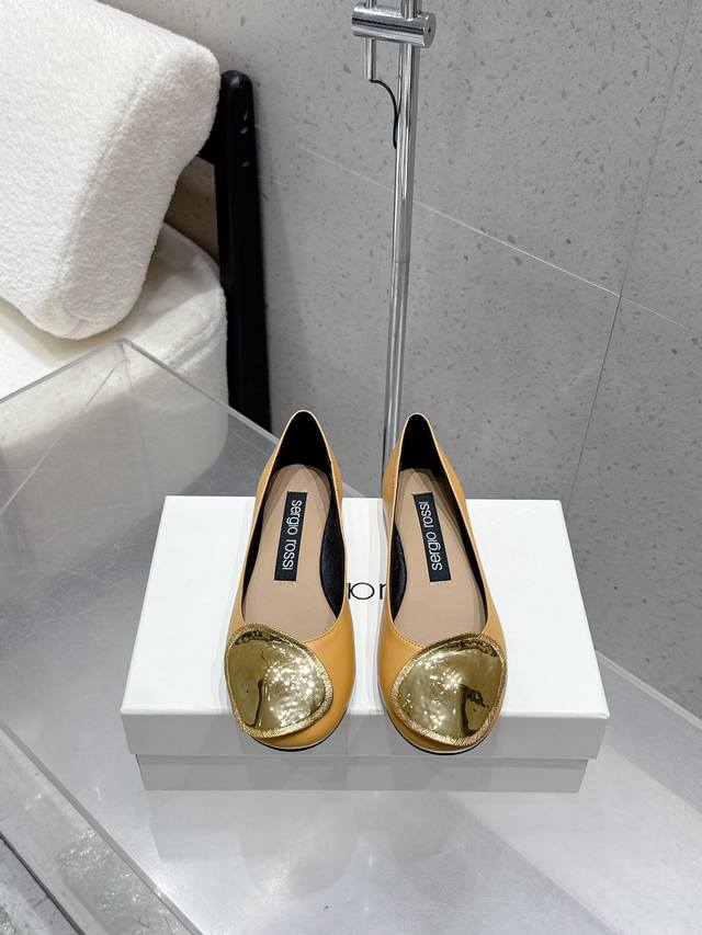 High-quality factory-made Sergio Rossi Fall/Winter 2025 new arrival, gold-plated