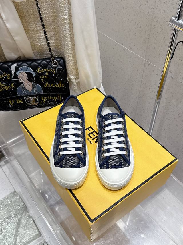 Factory direct Fendi new style casual sports shoes, classic Ff monogram upper, s