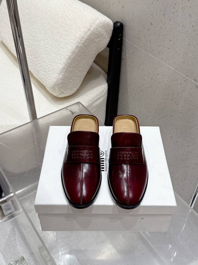 Factory direct slippers/shoes, Maisom Margiela Mm6 new round toe half-slippers/c