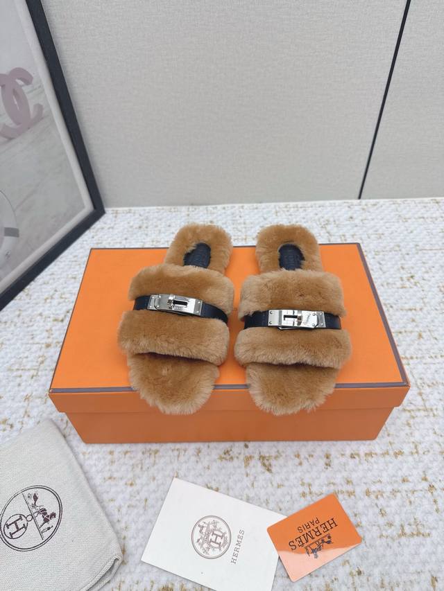 High-quality factory-made *Hermes 25 Latest Autumn/Winter Shearling Rolled Fleec