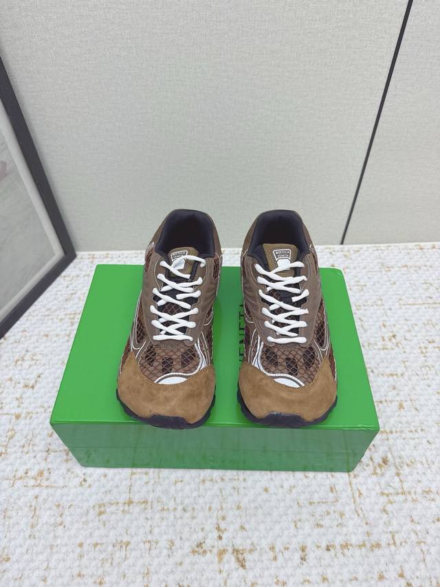 High-quality factory-made Bottega Veneta Orbit series retro mesh casual sneakers
