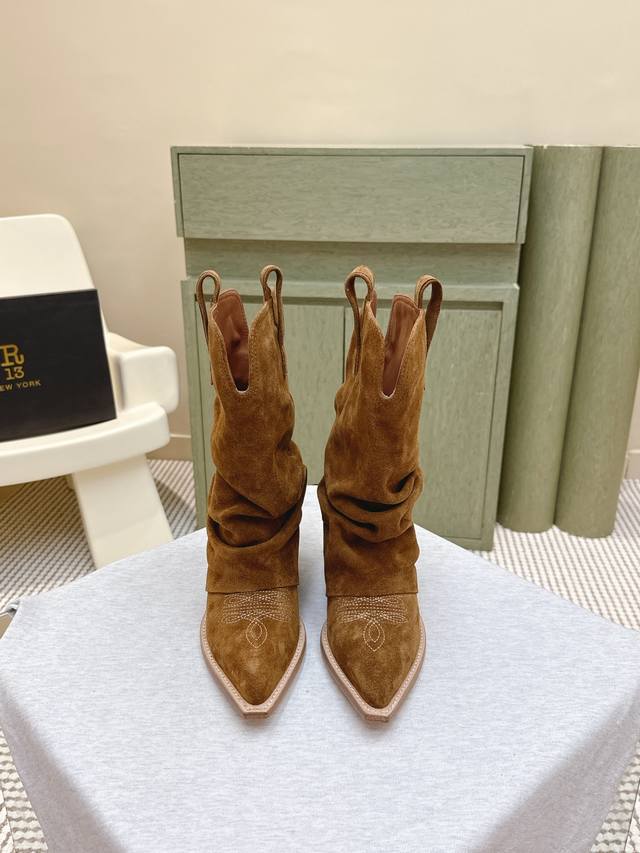 High-quality import | R13 2025 Autumn/Winter New Arrival: Stylish Slouch Boots.