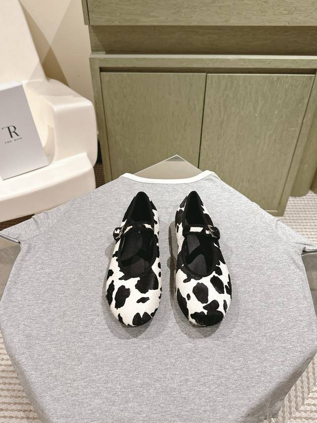 The Row 225 Fall/Winter New Mary Jane Pony Hair Ballet Flats. You can always tru