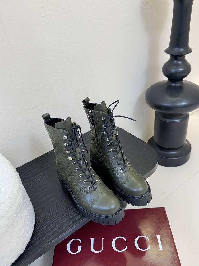 Gucc* Autumn/Winter New Arrival Classic Style. Stylish and minimalist round toe