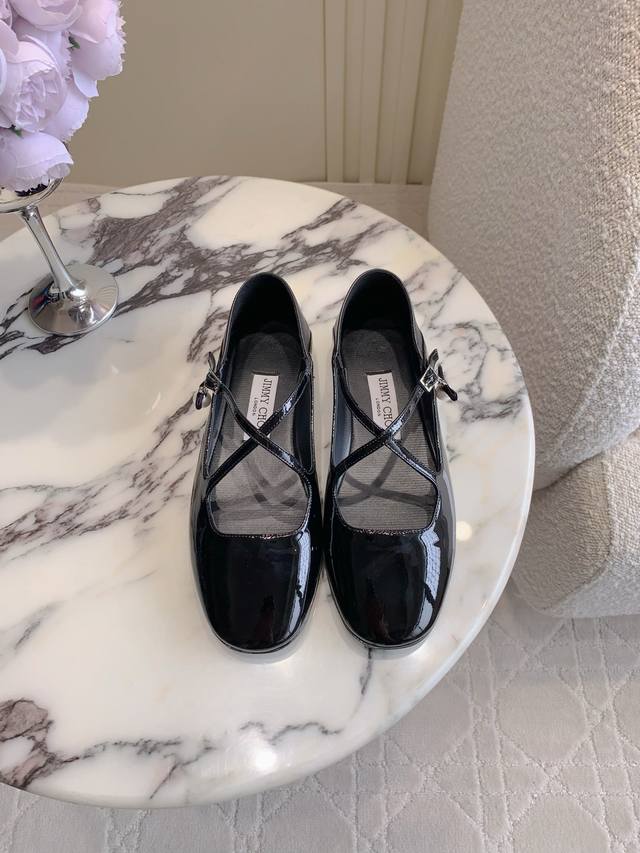 Factory Price P Jimmy Cho* New Pearl Mary Jane Shoes, Cute and Youthful, Bow and